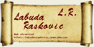 Labuda Rašković vizit kartica